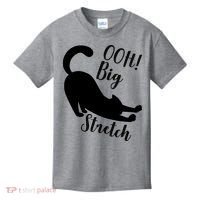 Big Stretch Funny Cat Lover Kids T-Shirt thumb 0