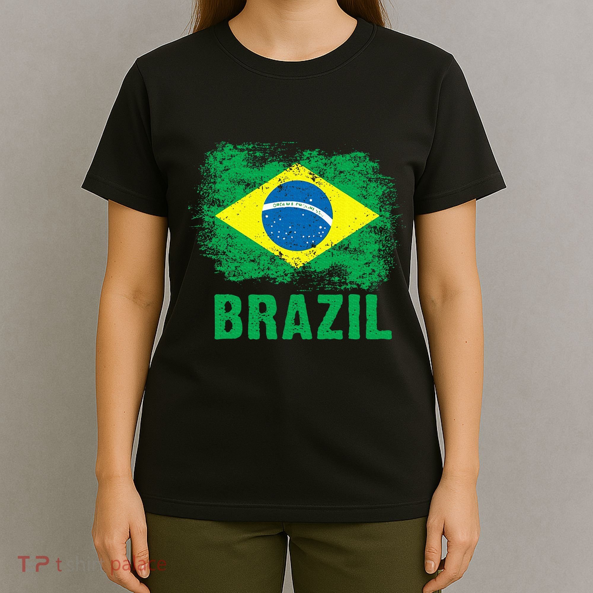 Brazil Soccer Football Brazilian Flag T-Shirt