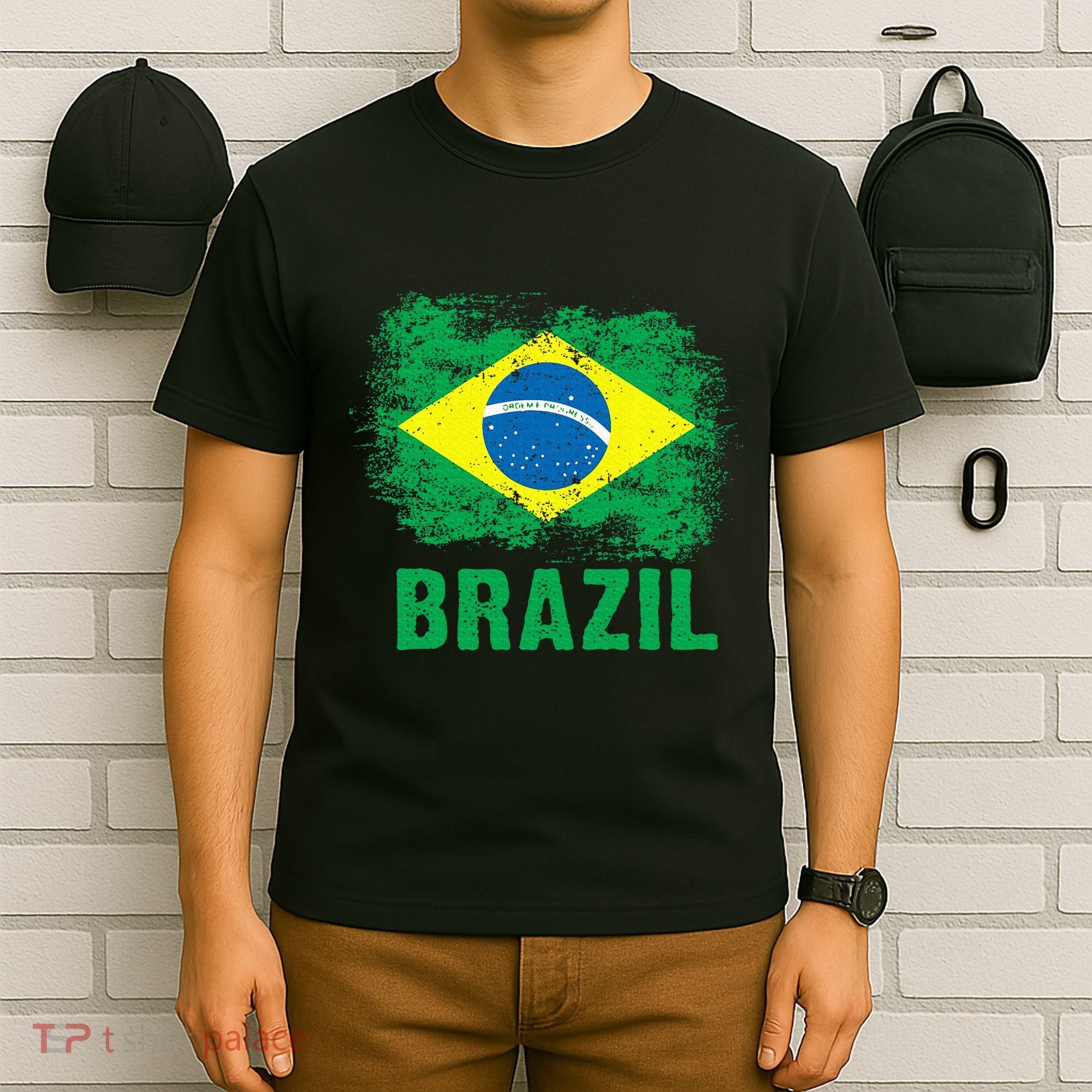 Brazil Soccer Football Brazilian Flag T-Shirt