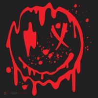 Bloody Smiling Face Splatter Graphic Women's Sweatshirt thumb 2