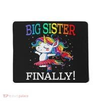 Big Sister Finally Unicorn Unicorn  Mousepad thumb 0