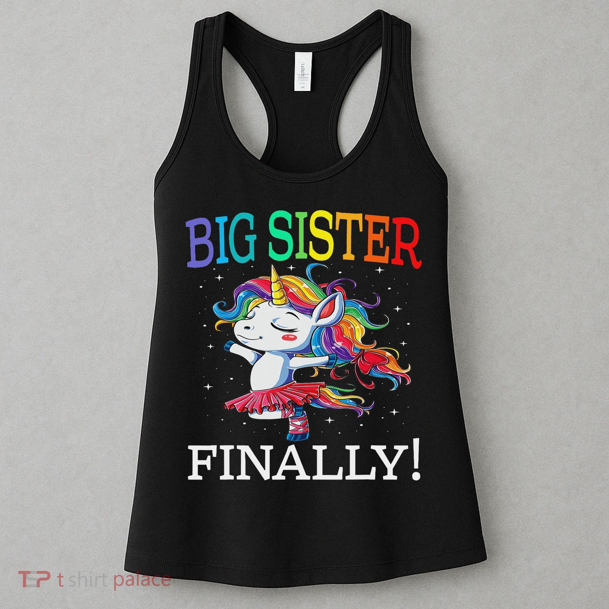 Big Sister Finally Unicorn Unicorn  Women's Tank Top