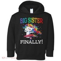 Big Sister Finally Unicorn Unicorn  Toddler Hoodie thumb 0