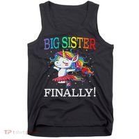 Big Sister Finally Unicorn Unicorn  Tank Top thumb 0