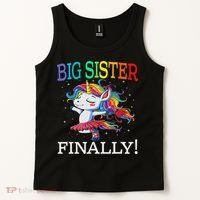 Big Sister Finally Unicorn Unicorn  Tank Top thumb 2