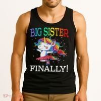 Big Sister Finally Unicorn Unicorn  Tank Top thumb 3