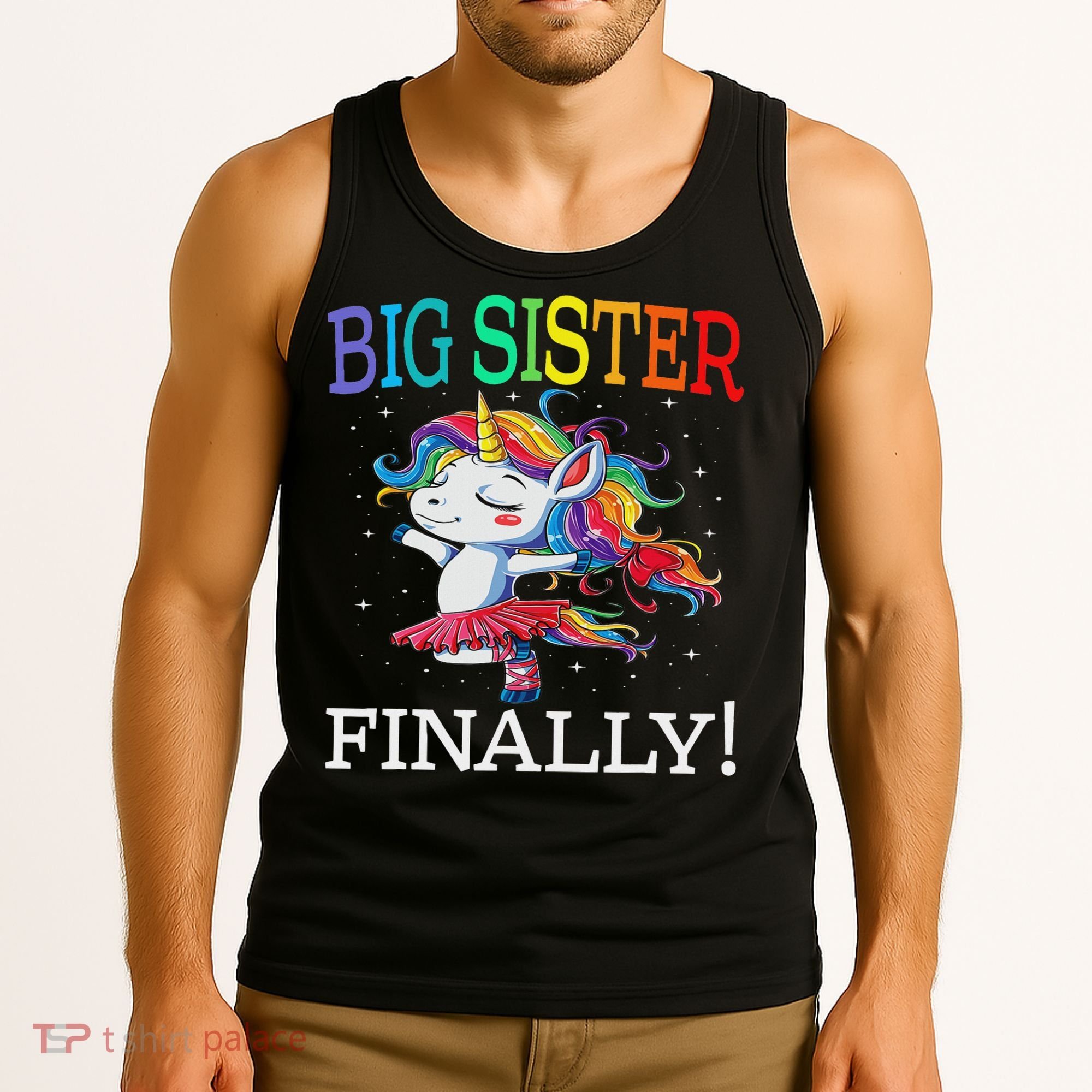 Big Sister Finally Unicorn Unicorn  Tank Top