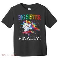 Big Sister Finally Unicorn Unicorn  Toddler T-Shirt thumb 0