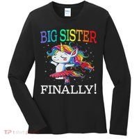 Big Sister Finally Unicorn Unicorn  Women's Long Sleeve Shirt thumb 0