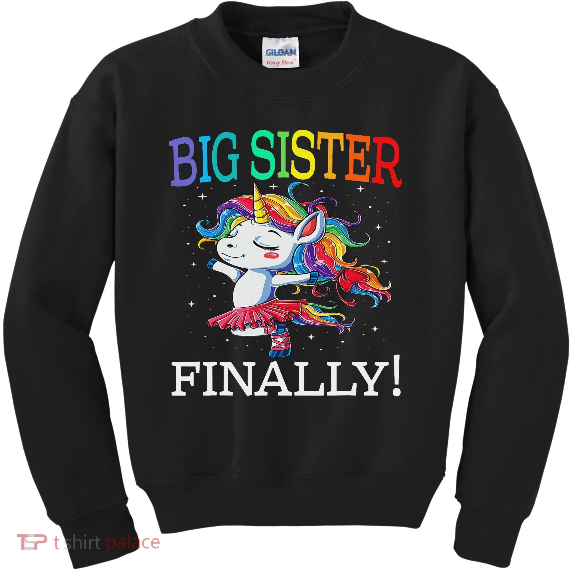 Big Sister Finally Unicorn Unicorn  Kids Sweatshirt