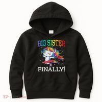 Big Sister Finally Unicorn Unicorn  Kids Hoodie thumb 0