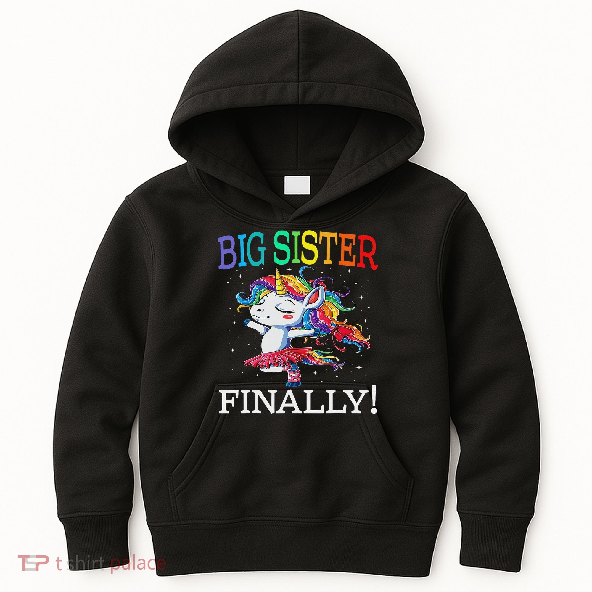 Big Sister Finally Unicorn Unicorn  Kids Hoodie