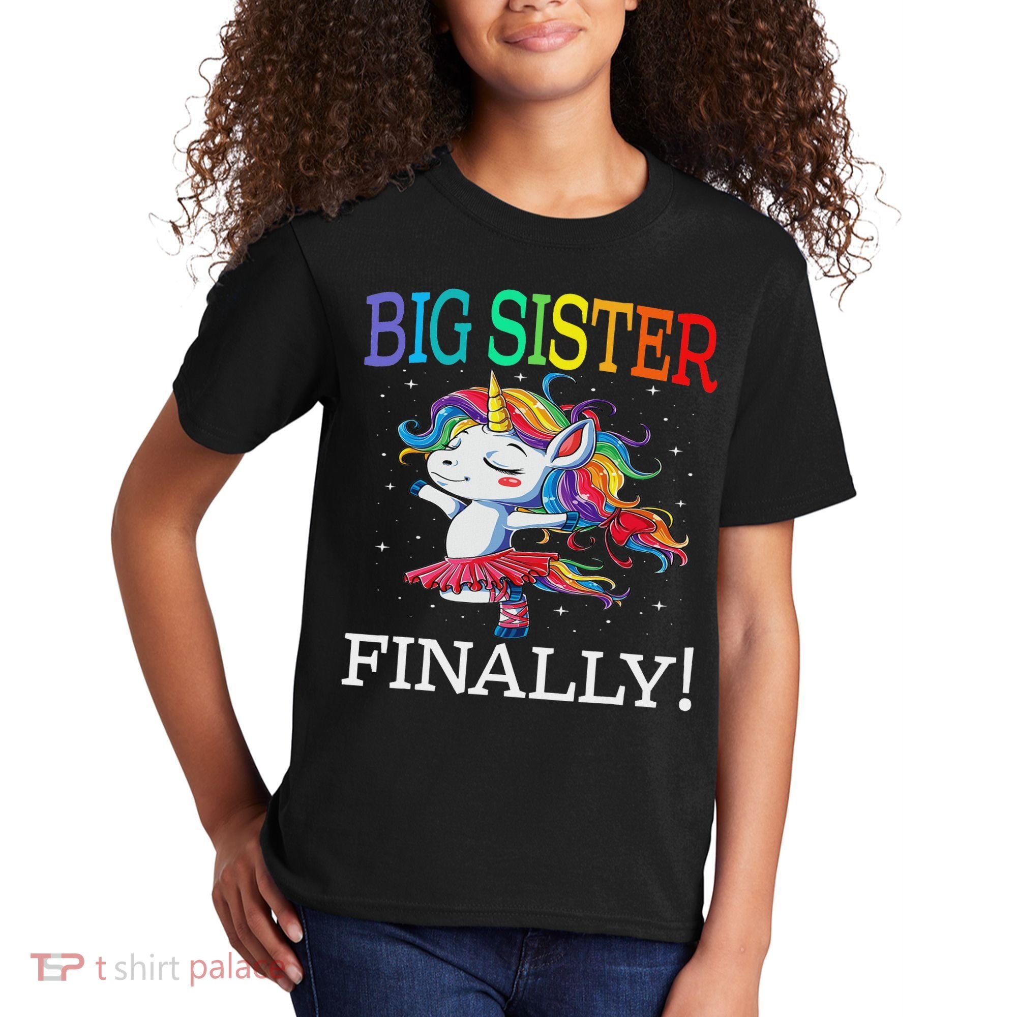 Big Sister Finally Unicorn Unicorn  Kids T-Shirt