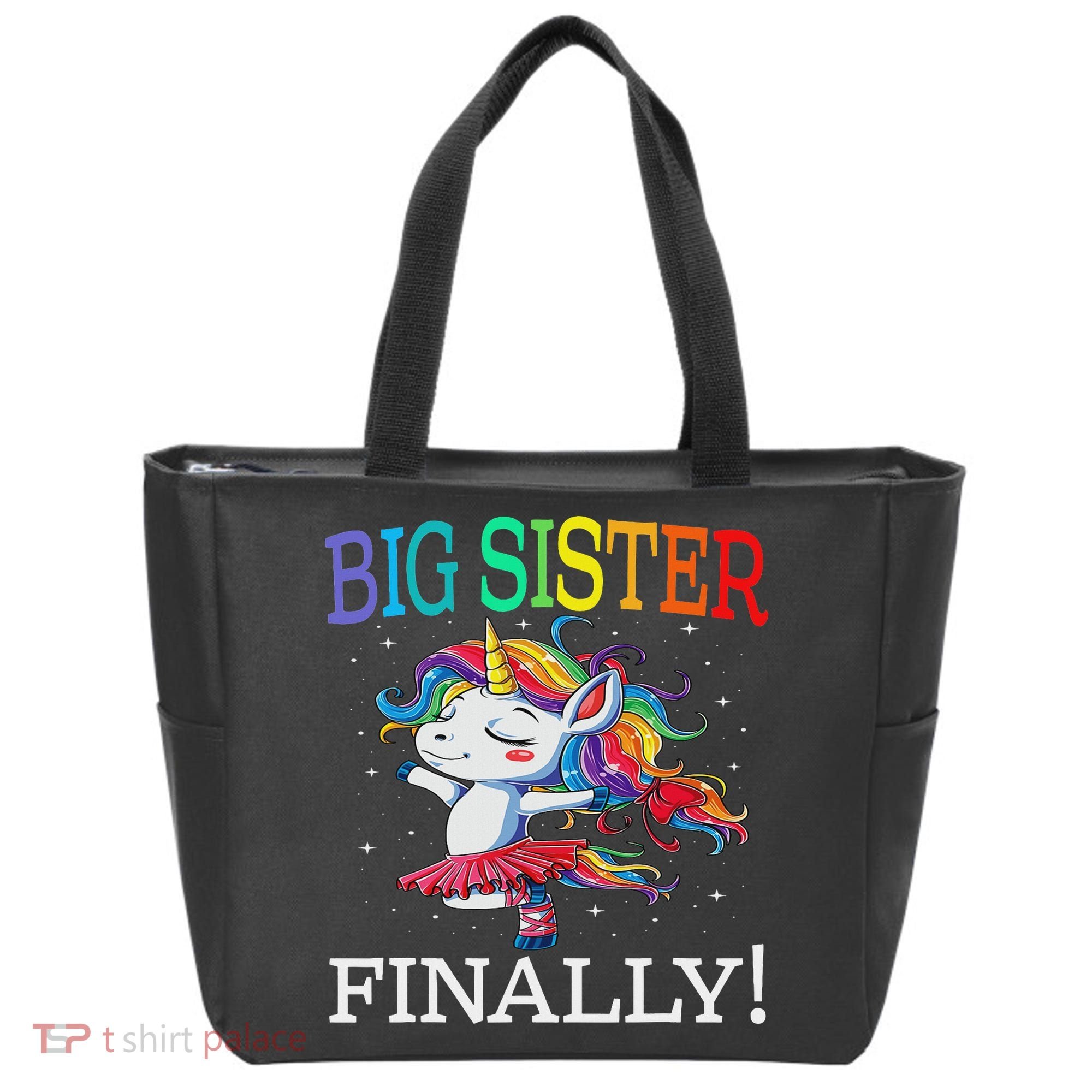 Big Sister Finally Unicorn Unicorn  Tote Bag