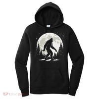Bigfoot Sasquatch Full Moon Forest Graphic Funny Big Foot Women's Hoodie thumb 0