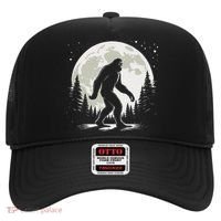 Bigfoot Sasquatch Full Moon Forest Graphic Funny Big Foot Hat thumb 0