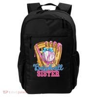 Baseball Sister Funny Baseball Ice Cream Drip Big Sister Backpack thumb 0