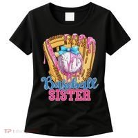 Baseball Sister Funny Baseball Ice Cream Drip Big Sister Women's T-Shirt thumb 0