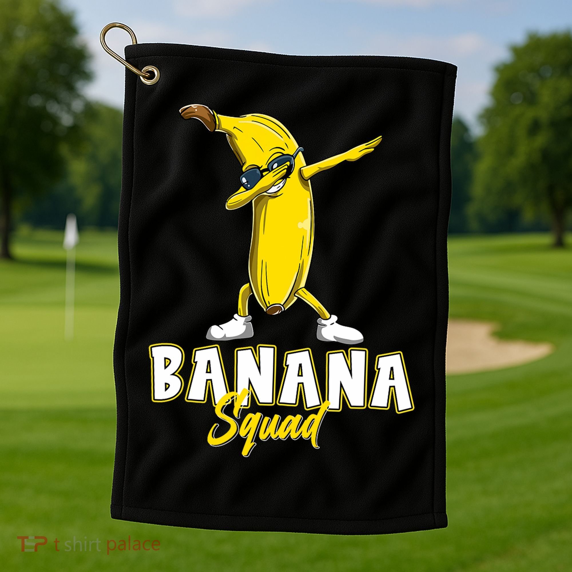 Banana Squad Funny Dabbing Golf Towel