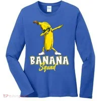 Banana Squad Funny Dabbing Women's Long Sleeve Shirt thumb 0