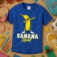 Banana Squad Funny Dabbing Kids T-Shirt thumb 3