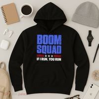 BOOM SQUAD Fireworks Director 4th of July Gift Hoodie thumb 3
