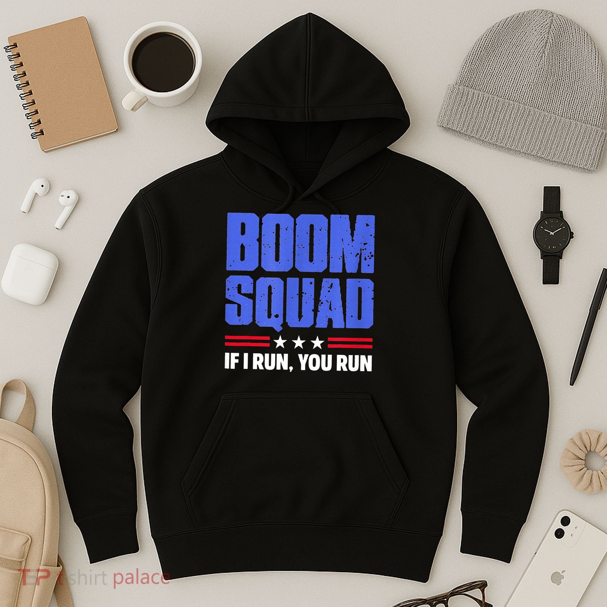 BOOM SQUAD Fireworks Director 4th of July Gift Hoodie