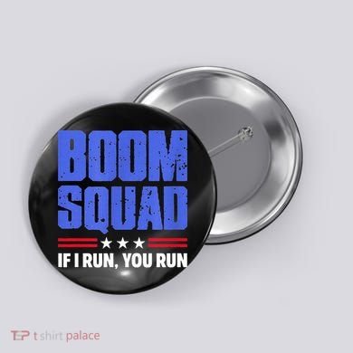 BOOM SQUAD Fireworks Director 4th of July Gift Button