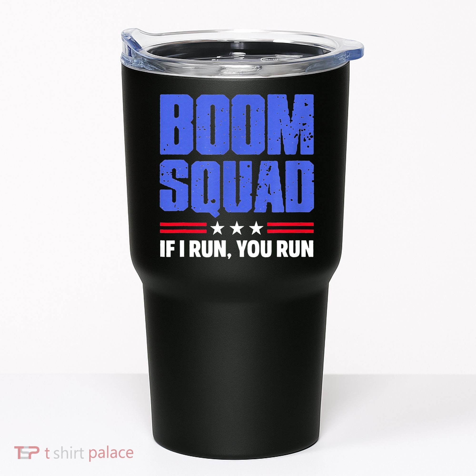 BOOM SQUAD Fireworks Director 4th of July Gift Tumbler