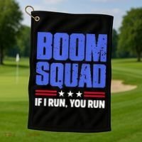 BOOM SQUAD Fireworks Director 4th of July Gift Golf Towel thumb 1