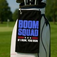 BOOM SQUAD Fireworks Director 4th of July Gift Golf Towel thumb 2
