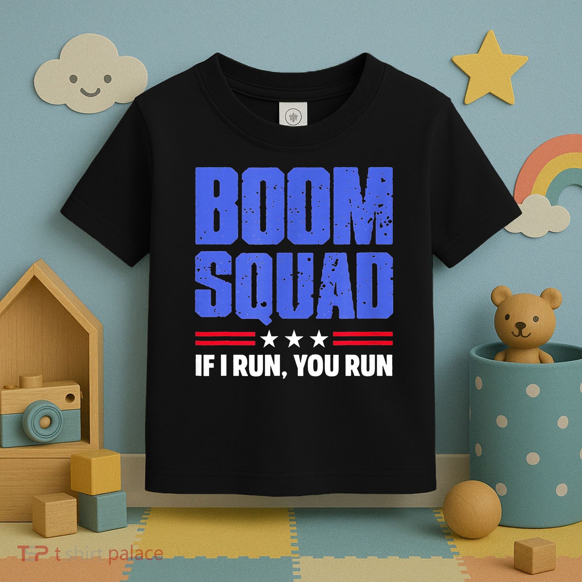 BOOM SQUAD Fireworks Director 4th of July Gift Toddler T-Shirt