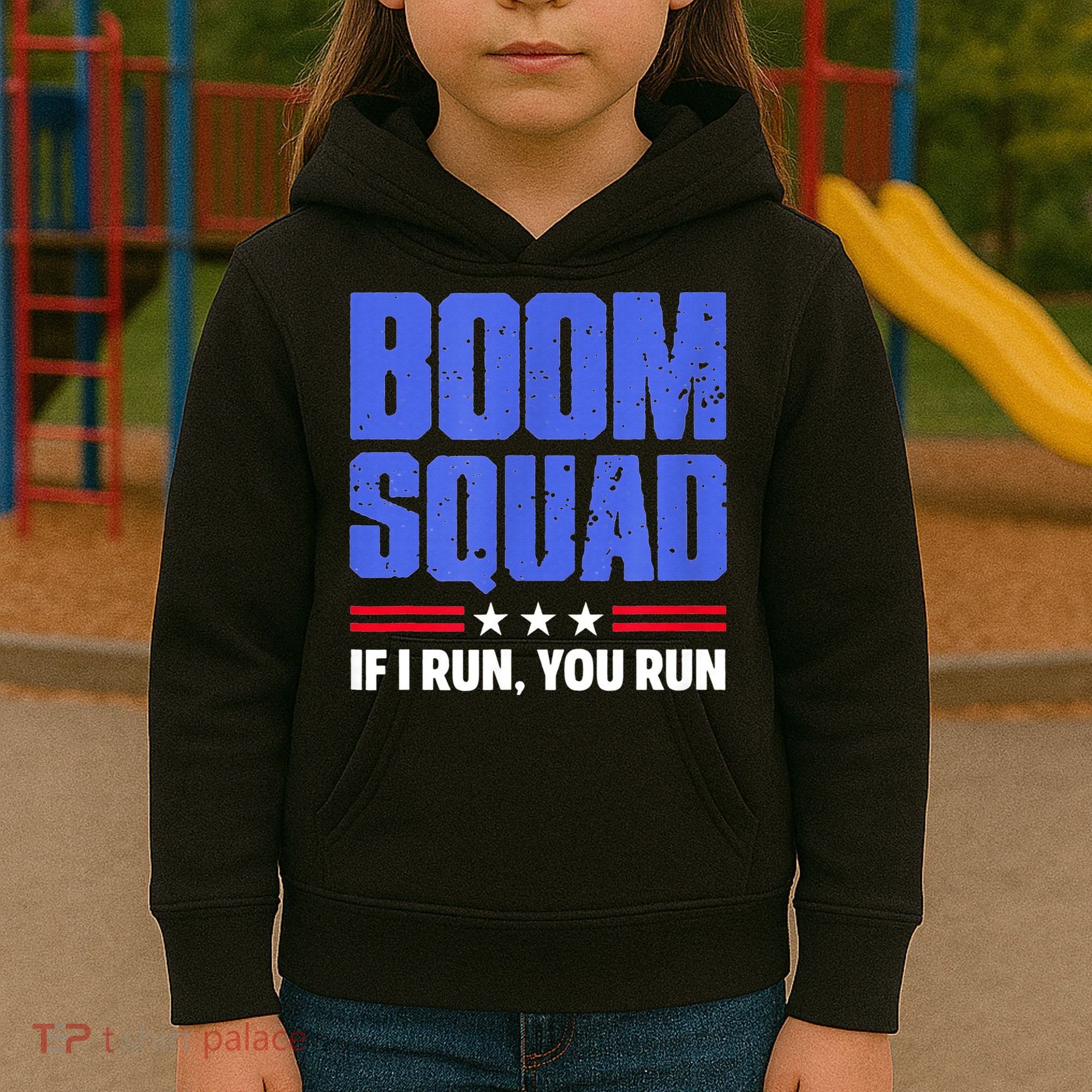 BOOM SQUAD Fireworks Director 4th of July Gift Kids Hoodie