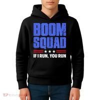 BOOM SQUAD Fireworks Director 4th of July Gift Kids Hoodie thumb 4