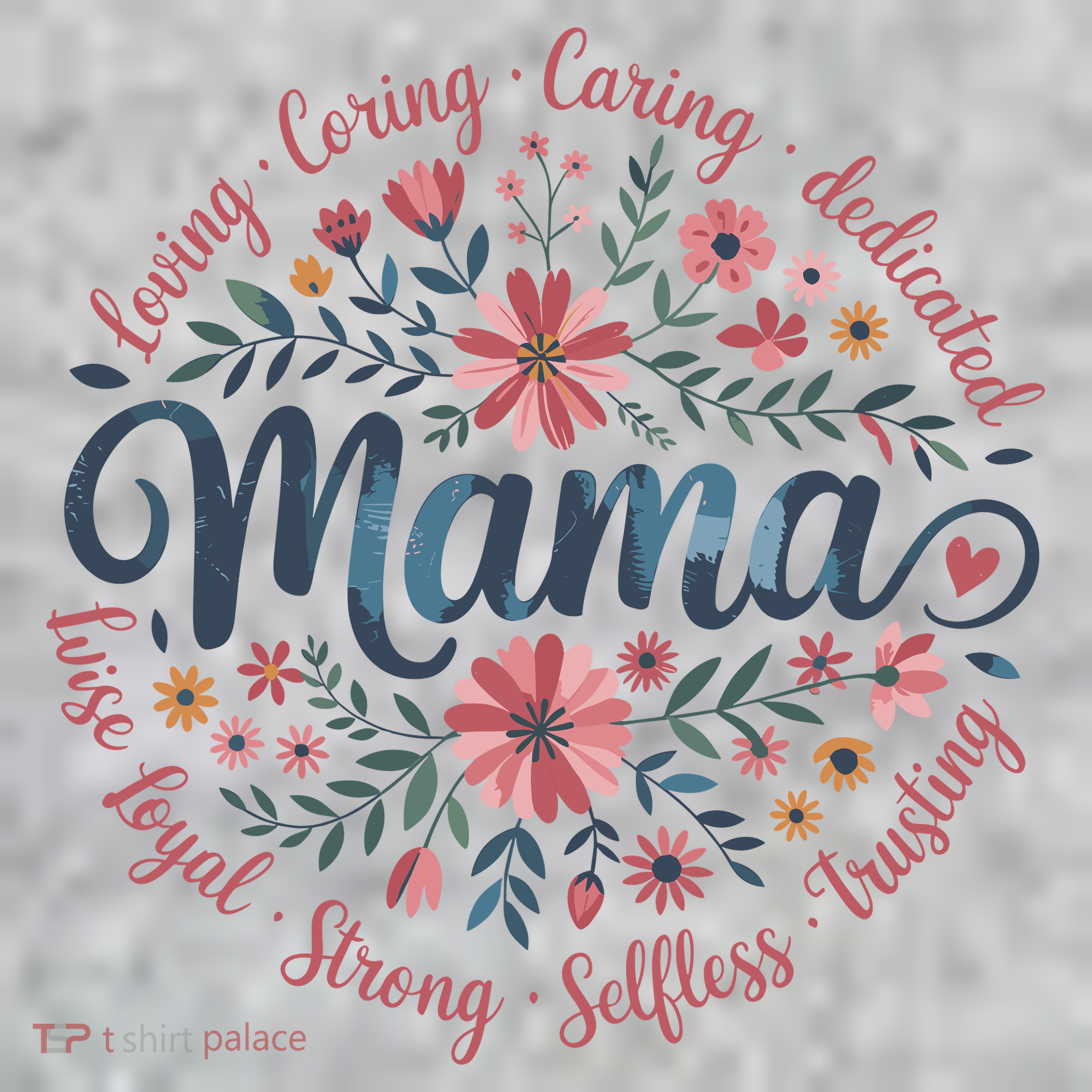 Boho Style Floral Mama She Is Mom Mothers Day Sweatshirt