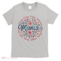 Boho Style Floral Mama She Is Mom Mothers Day T-Shirt thumb 0