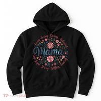 Boho Style Floral Mama She Is Mom Mothers Day Hoodie thumb 0