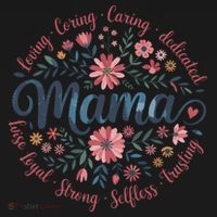 Boho Style Floral Mama She Is Mom Mothers Day Bucket Hat thumb 4