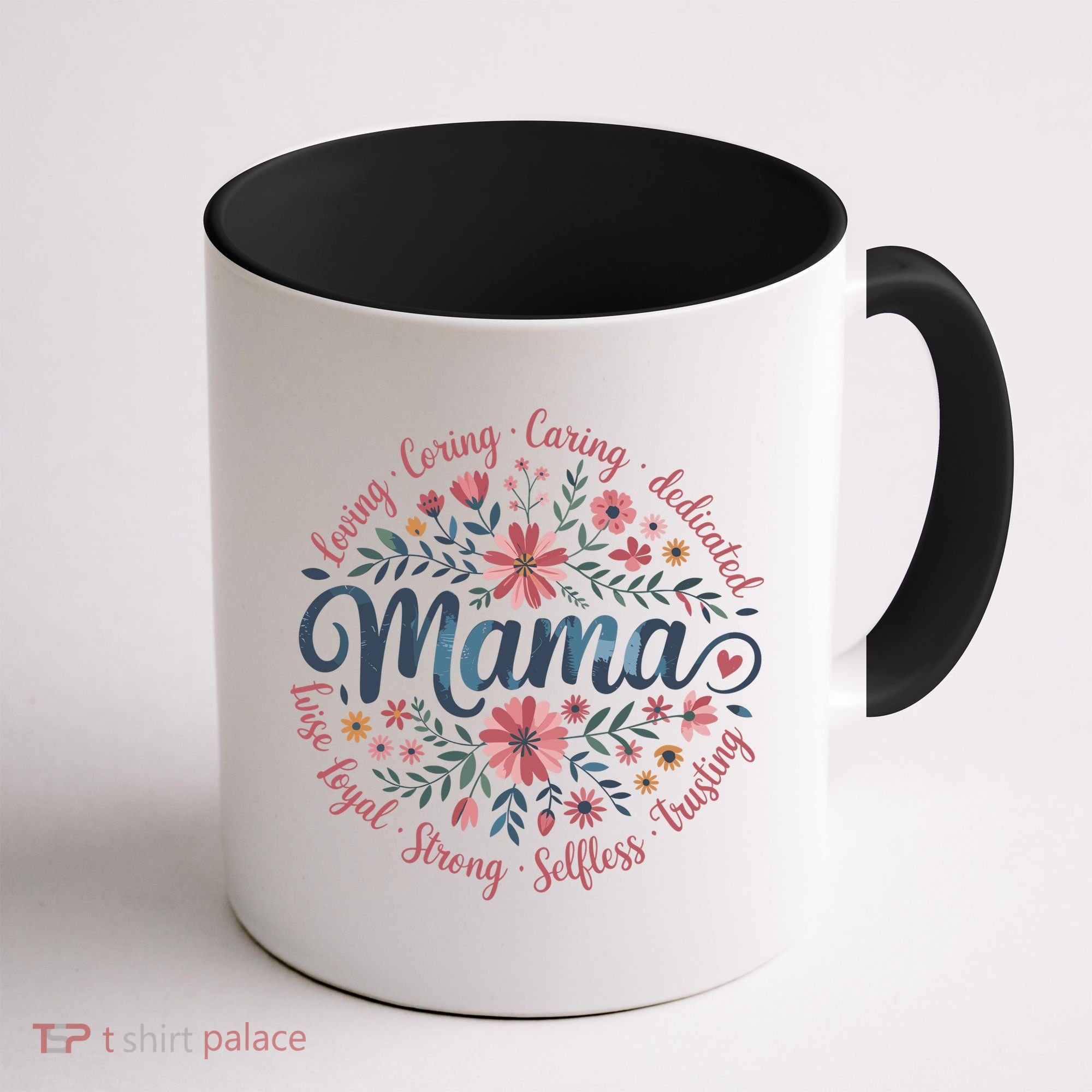 Boho Style Floral Mama She Is Mom Mothers Day Coffee Mug