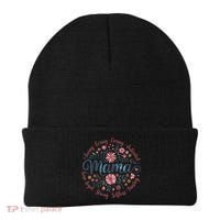 Boho Style Floral Mama She Is Mom Mothers Day Beanie thumb 0
