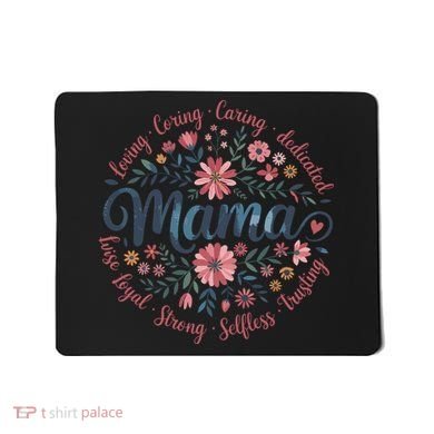 Boho Style Floral Mama She Is Mom Mothers Day Mousepad