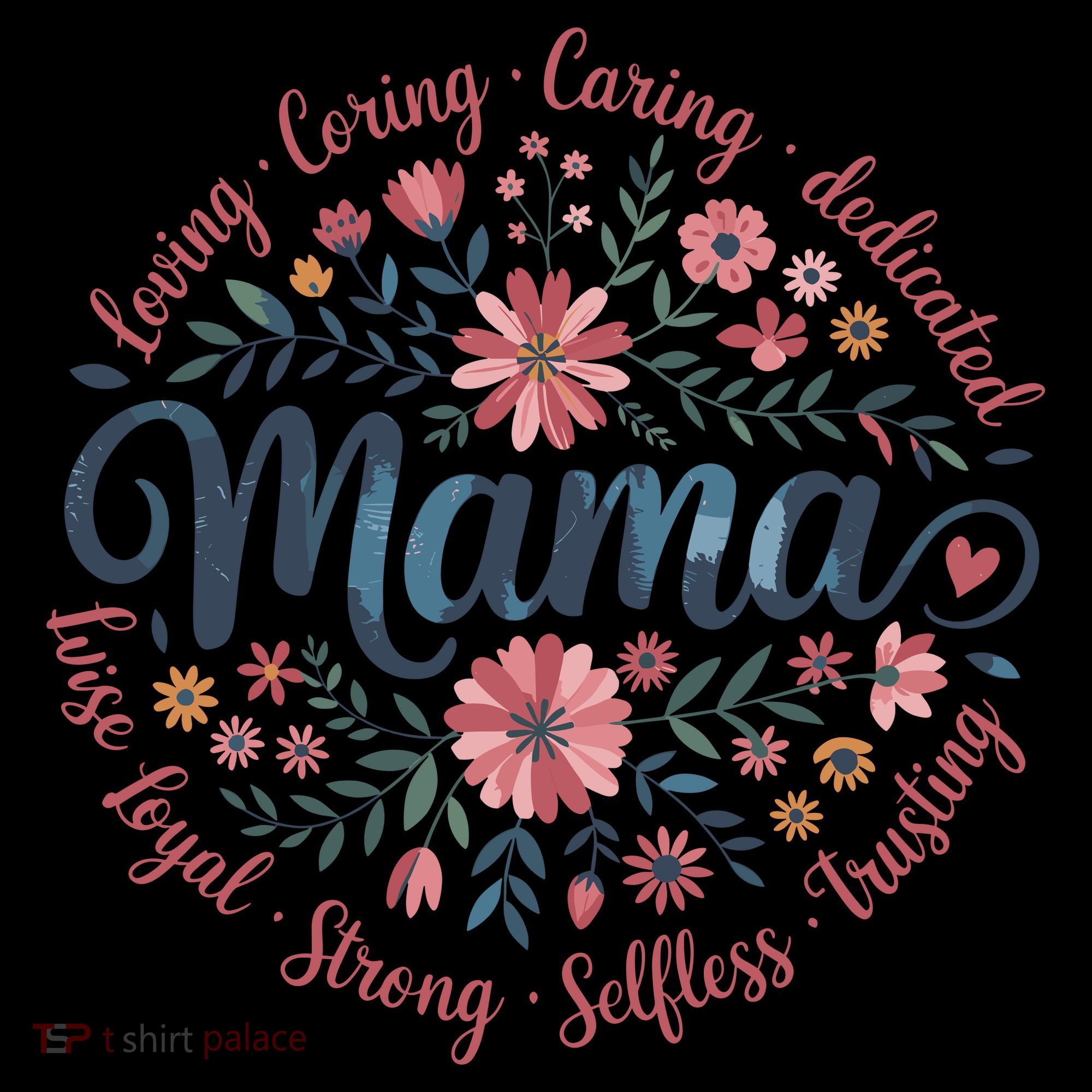 Boho Style Floral Mama She Is Mom Mothers Day Mousepad