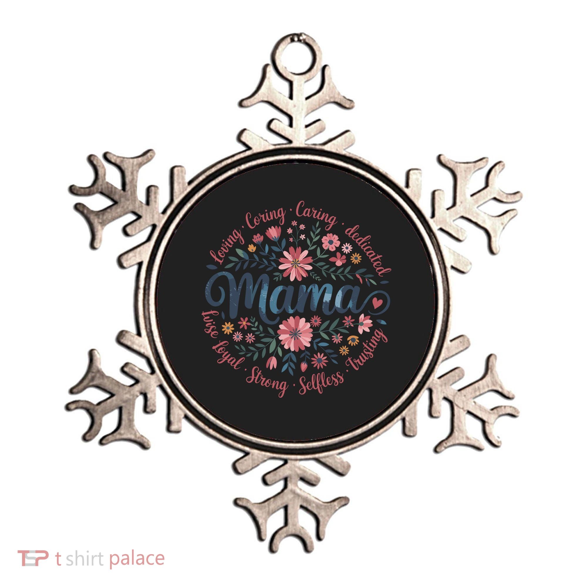 Boho Style Floral Mama She Is Mom Mothers Day Ornament