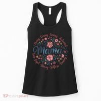 Boho Style Floral Mama She Is Mom Mothers Day Women's Tank Top thumb 0