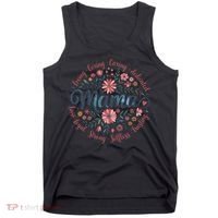 Boho Style Floral Mama She Is Mom Mothers Day Tank Top thumb 0