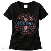 Boho Style Floral Mama She Is Mom Mothers Day Women's T-Shirt thumb 0