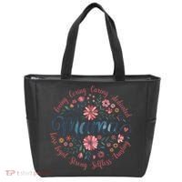 Boho Style Floral Mama She Is Mom Mothers Day Tote Bag thumb 0