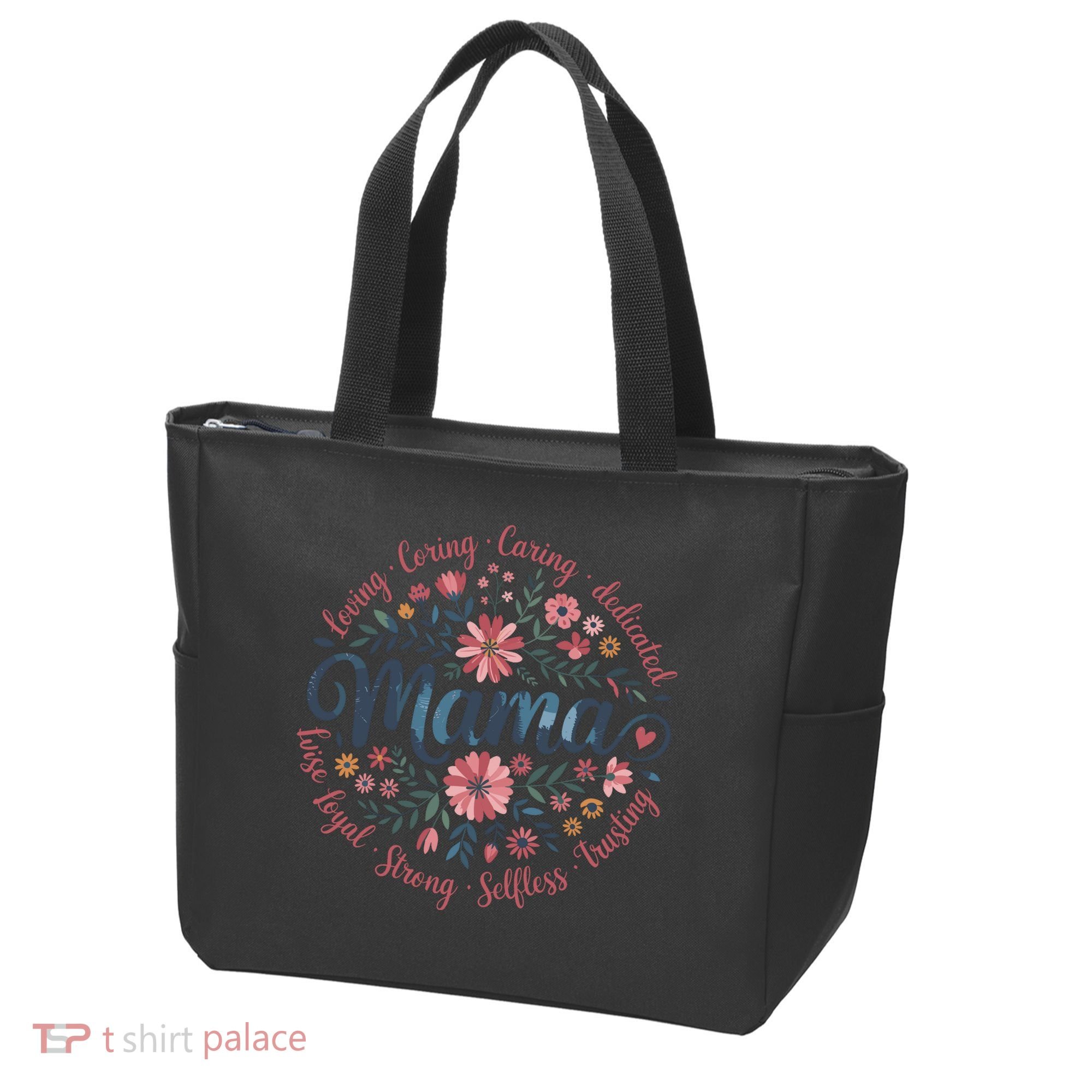 Boho Style Floral Mama She Is Mom Mothers Day Tote Bag