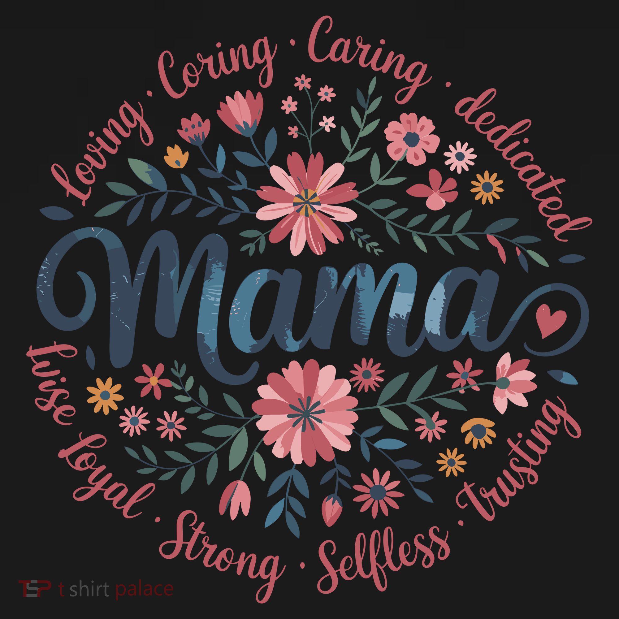 Boho Style Floral Mama She Is Mom Mothers Day Tote Bag