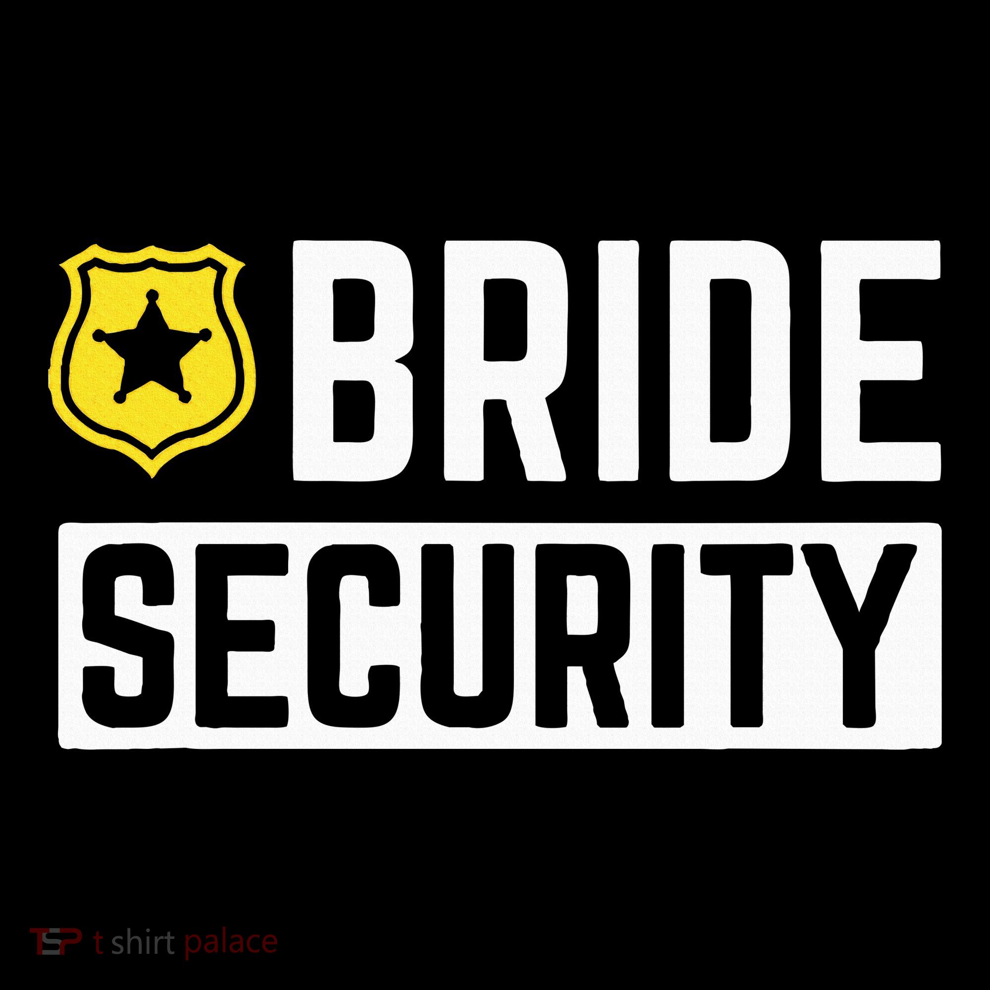 Bride Security Funny Wedding Bridal Party Apron